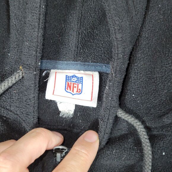 Carolina Panthers Jacket Size Medium NFL Football 1/4 Zip Gray Sweater Pullover - Picture 13 of 16